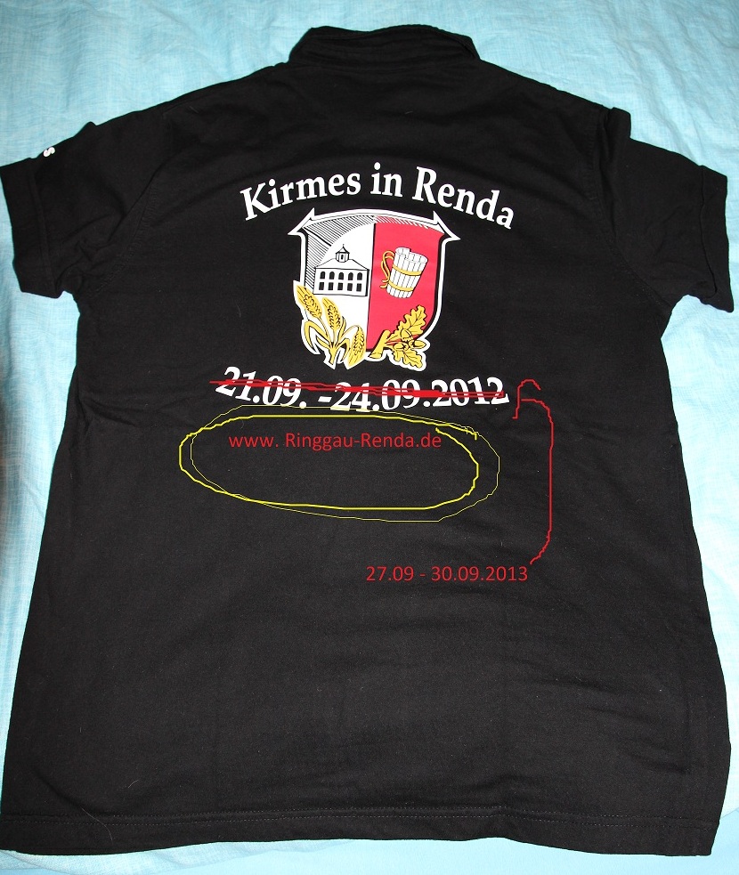 Kirmesshirt Hinten